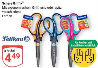 Globus Pelikan Schere Griffix Angebot