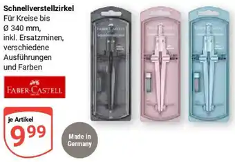 Globus FABER-CASTELL Schnellverstellzirkel Angebot