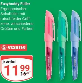 Globus STABILO Easybuddy Füller Angebot