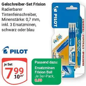Globus PILOT Gelschreiber-Set Frixion Angebot