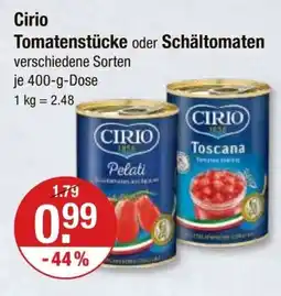 V Markt Cirio Tomatenstücke oder Schältomaten je 400-g-Dose Angebot