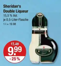 V Markt Sheridan's Double Liqueur 15,5% Vol. je 0,5-L Angebot