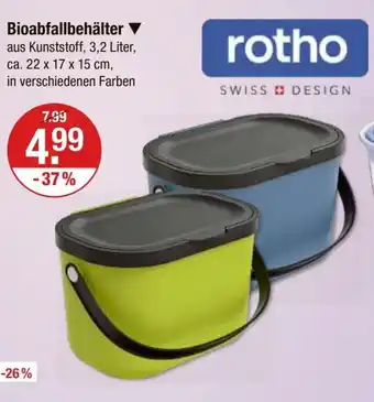 V Markt rotho Bioabfallbehälter Angebot