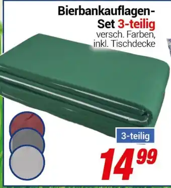 CENTERSHOP Bierbankauflagen- Set 3-teilig Angebot