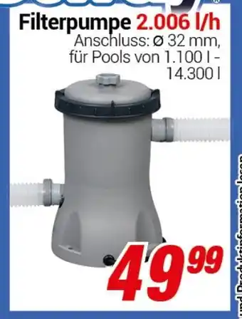 CENTERSHOP Filterpumpe 2.006 l/h Angebot