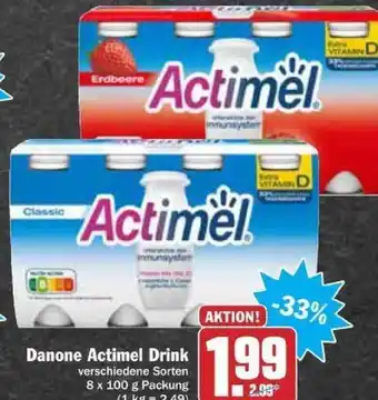 dodenhof Danone Actimel Drink 8x100g Angebot