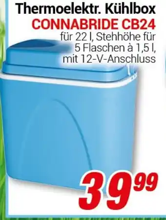 CENTERSHOP Thermoelektr. Kühlbox CONNABRIDE CB24 Angebot