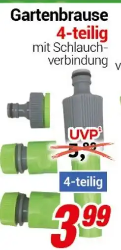 CENTERSHOP Gartenbrause 4-teilig Angebot