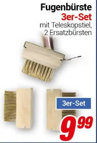 CENTERSHOP Fugenbürste 3er-Set Angebot