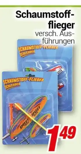 CENTERSHOP Schaumstoff- flieger Angebot