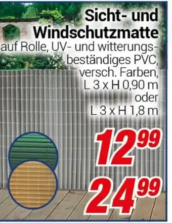 CENTERSHOP Sicht- und Windschutzmatte Angebot