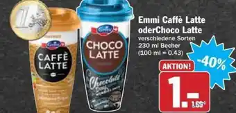 dodenhof Emmi Caffe Latte Oder Choco Latte 230ml Becher Angebot