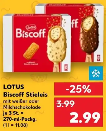 Kaufland LOTUS Biscoff Stieleis 270 ml Packg. Angebot