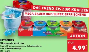 Kaufland HITSCHIES Wassereis Kratzies 800 ml Pckg. Angebot