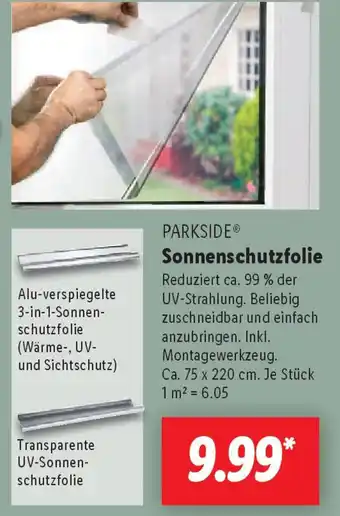Lidl PARKSIDE Sonnenschutzfolie Angebot