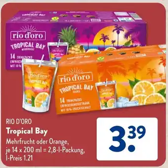 Aldi Süd rio d'oro Tropical Bay je 14 x 200 ml Angebot