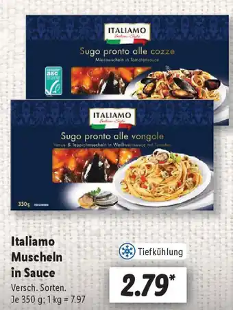 Lidl Italiamo Muscheln in Sauce Angebot