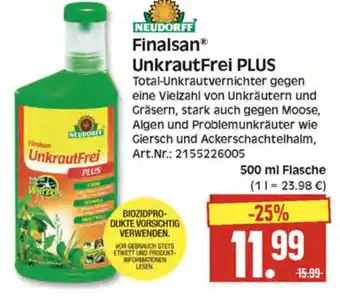 Herkules Baumarkt NEUDORFF Finalsan UnkrautFrei PLUS 500ml Angebot