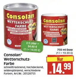Herkules Baumarkt Consolan Wetterschutz- Farbe 750ml Angebot