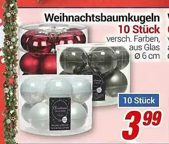 CENTERSHOP Weihnachtsbaumkugeln 10 Stück Angebot