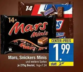 E-Center Mars, Snickers Minis Angebot