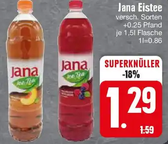 Edeka Jana Eistee 1,5 l Flasche Angebot