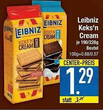 E-Center Leibniz Keks'n Cream Angebot