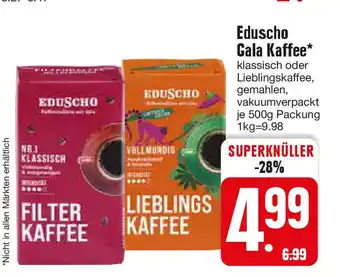 Edeka Eduscho Gala Kaffee 500 g Packung Angebot