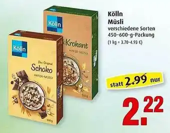 Markant Kölln Müsli Angebot