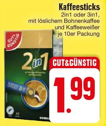 Edeka Kaffeesticks 2in1 oder 3in1 Angebot