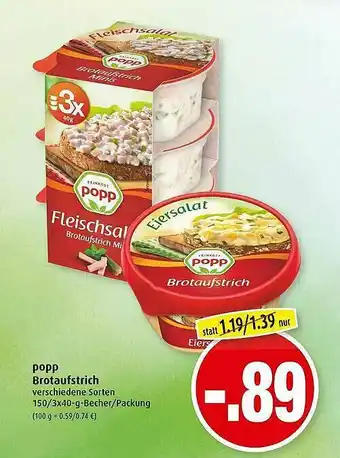 Markant Popp Brotaufstrich Angebot