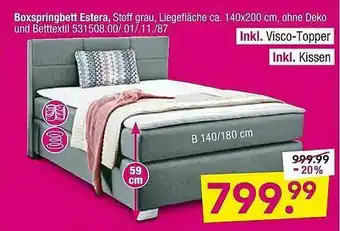 Möbel Boss Boxspringbett Angebot