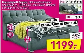 Möbel Boss Boxspringbett Bregenz Angebot