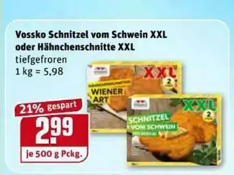 REWE Kaufpark Vossko Schnitzel Vom Schwein Xxl Oder Hähnchenschnitte Xxl Angebot