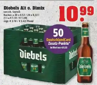 trinkgut Diebels Alt Oder Dimix Angebot