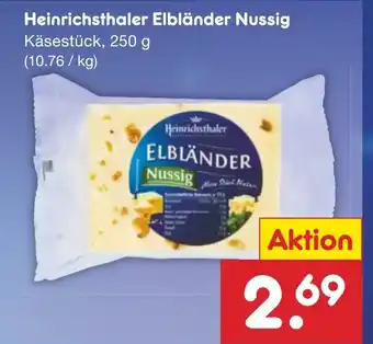 Netto Marken-Discount Heinrichsthaler Elbländer Nussig 250 g Angebot