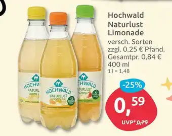 Budni Hochwald naturlust limonade Angebot