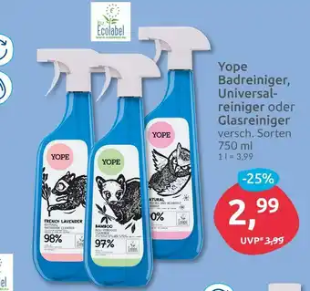 Budni Yope badreiniger, universalreiniger oder glasreiniger Angebot