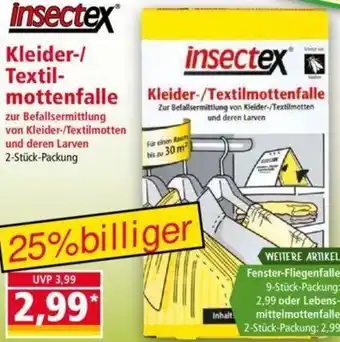 Norma Insectex Kleider/Textilmottenfalle Angebot