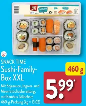 Aldi Nord SNACK TIME Sushi-Family Box XXL 460 g Angebot