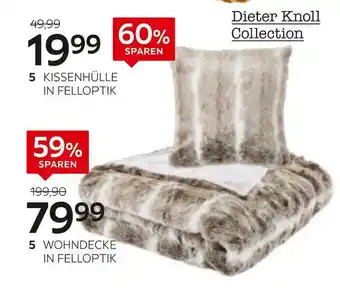 XXXLutz Dieter knoll collection kissenhülle oder wohndecke Angebot