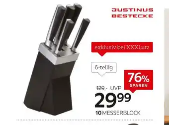 XXXLutz Justinus bestecke messerblock „perfect cut“ Angebot