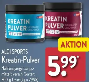 Aldi Nord ALDI SPORTS Kreatin-Pulver 200 g Dose Angebot