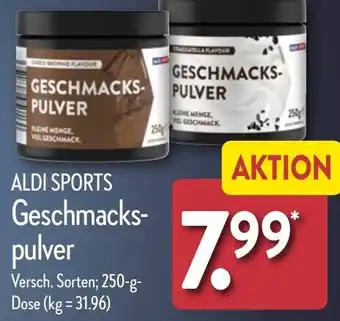 Aldi Nord ALDI SPORTS Geschmackspulver 250 g Dose Angebot