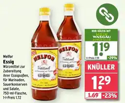 Wasgau Melfor Essig 750ml Angebot