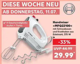 Kaufland BOSCH Handmixer MFQ22100 Angebot