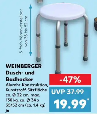 Kaufland WEINBERGER Dusch- und Badhocker Angebot