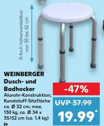 Kaufland WEINBERGER Dusch- und Badhocker Angebot