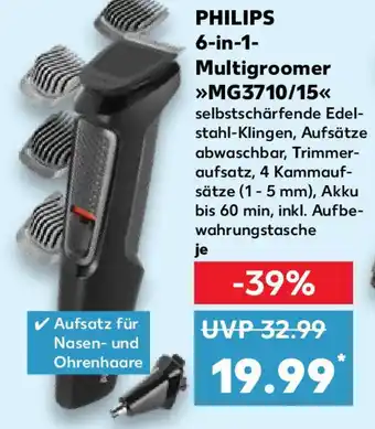 Kaufland PHILIPS 6-in-1- Multigroomer MG3710/15< Angebot