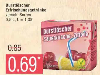 Marktkauf Durstlöscher Erfrischungsgetränke versch. Sorten 0,5 L Angebot